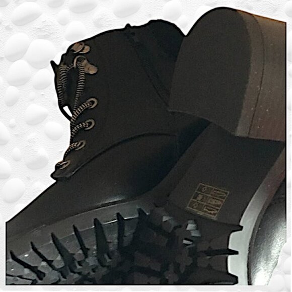 Penningtons A - MTL 1980 Winter Black Short Combat Style Boot NWOT SIZE 8W - Picture 8 of 8